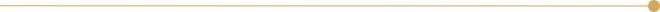 Goldene horizontale Trennlinie mit rundem Endpunkt rechts, dekoratives Element für Webseiten.