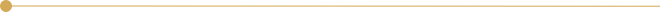 Goldene horizontale Trennlinie mit rundem Endpunkt auf der linken Seite, dekoratives Designelement.
